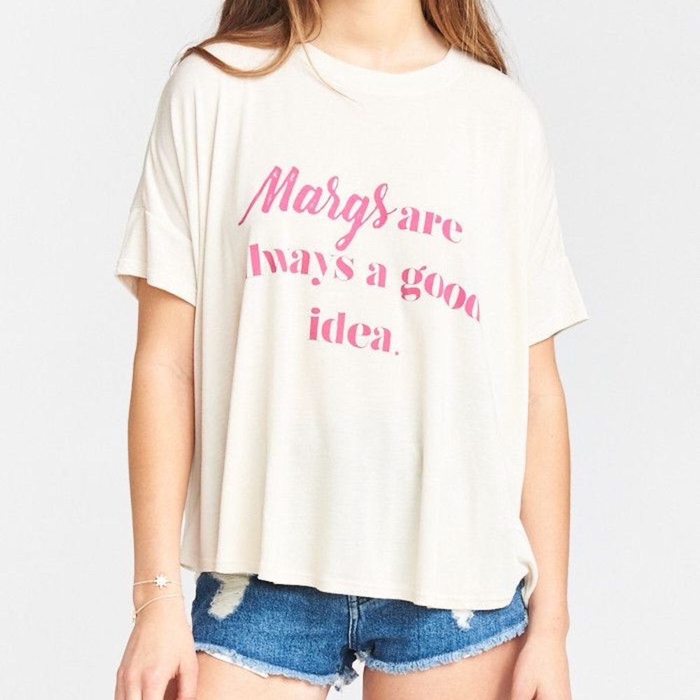 Show me your Mumu Emerson tee in hot pink margs
